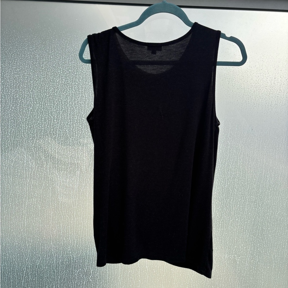 Storm | Black Sleeveless Knot Top - Picture 3 of 3